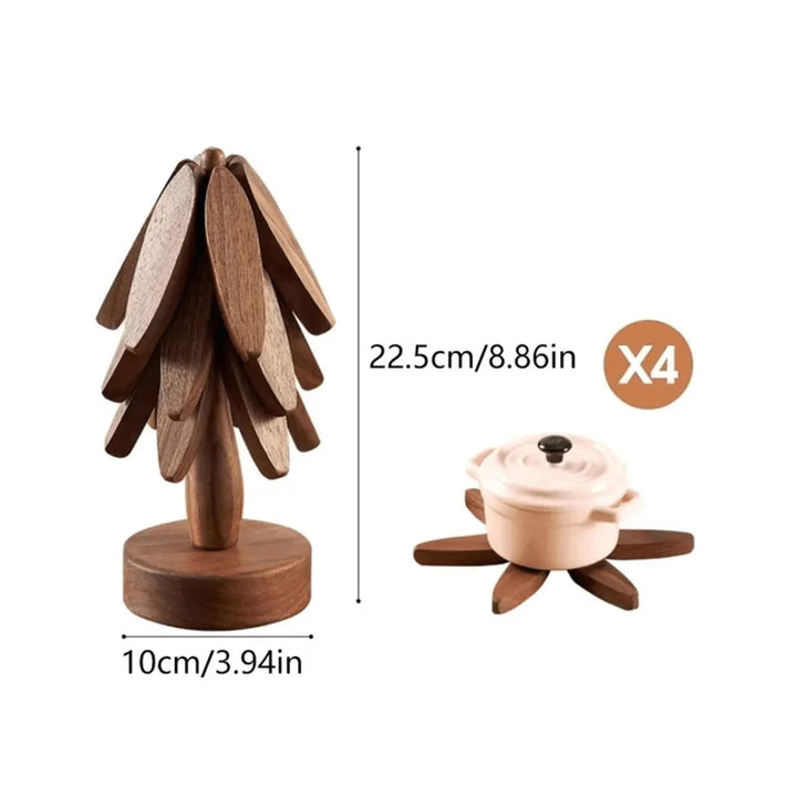 Stylish Wooden Coasters - NatureGuard-Ash-Nora Luxe