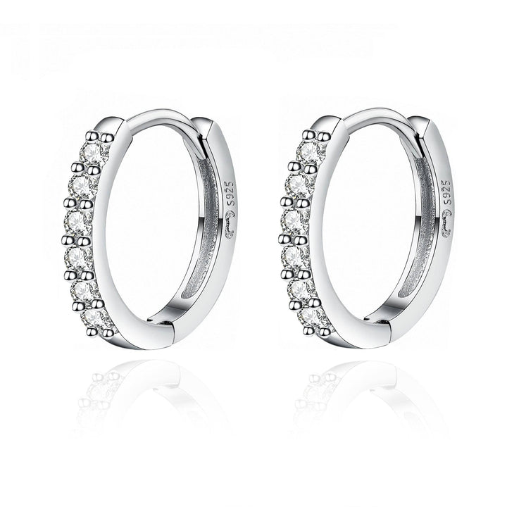 Stylish Zirconia Earrings - Mila-Silver-Nora Luxe