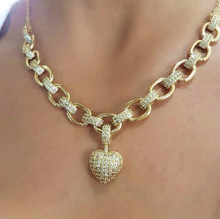 Stylish Zirconia Jewellery Set - Elisette-Gold-Nora Luxe