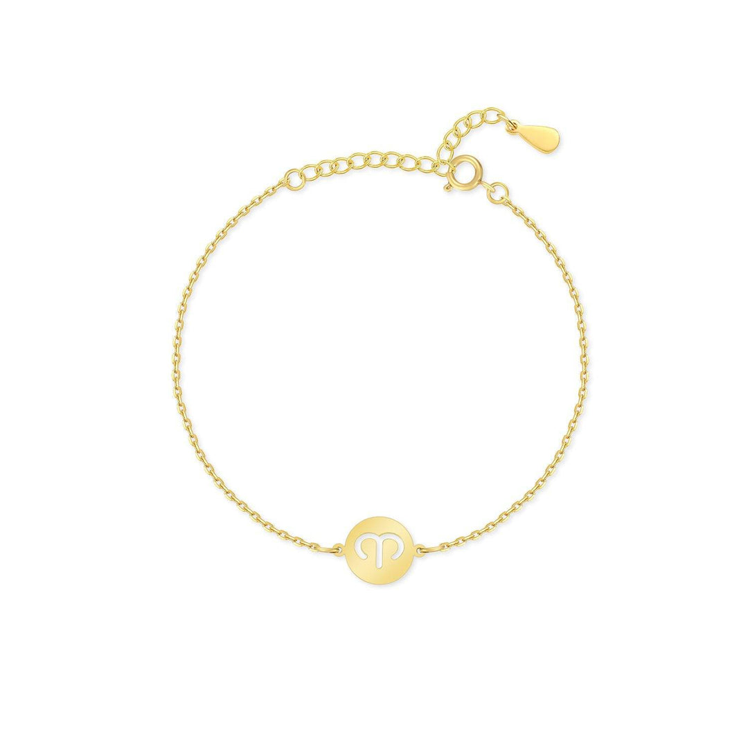 Stylish Zodiac Bracelet - Lyra-Gold-Aries-Nora Luxe