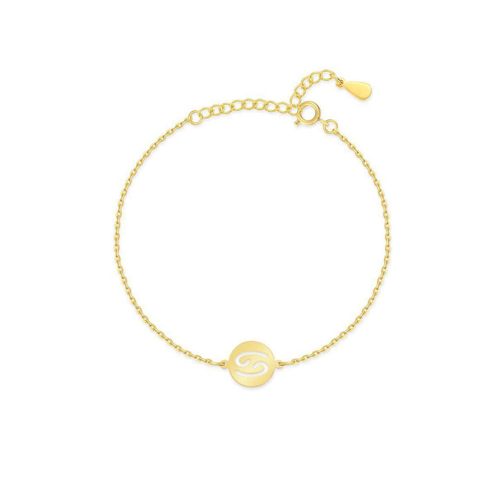 Stylish Zodiac Bracelet - Lyra-Gold-Cancer-Nora Luxe