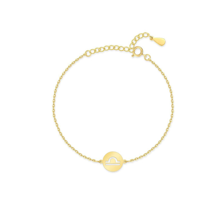 Stylish Zodiac Bracelet - Lyra-Gold-Libra-Nora Luxe