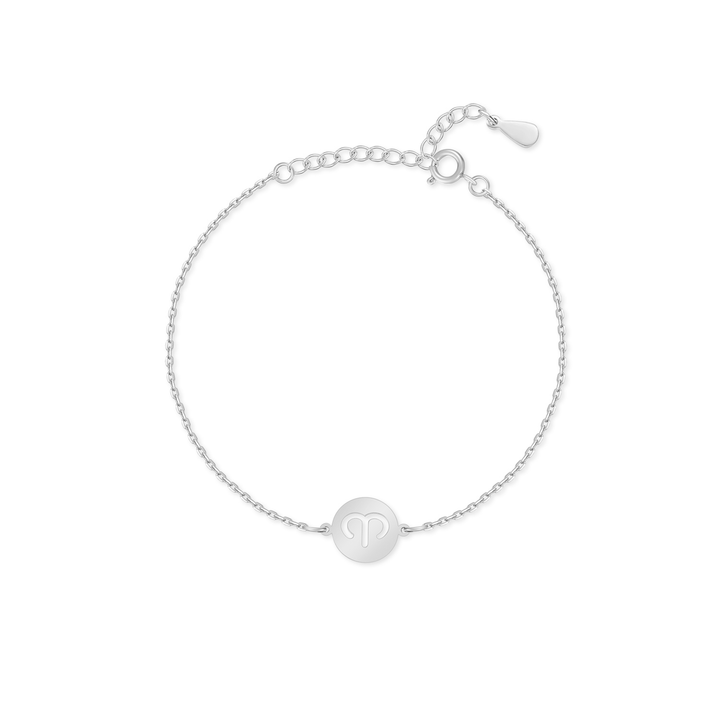 Stylish Zodiac Bracelet - Lyra-Silver-Aries-Nora Luxe
