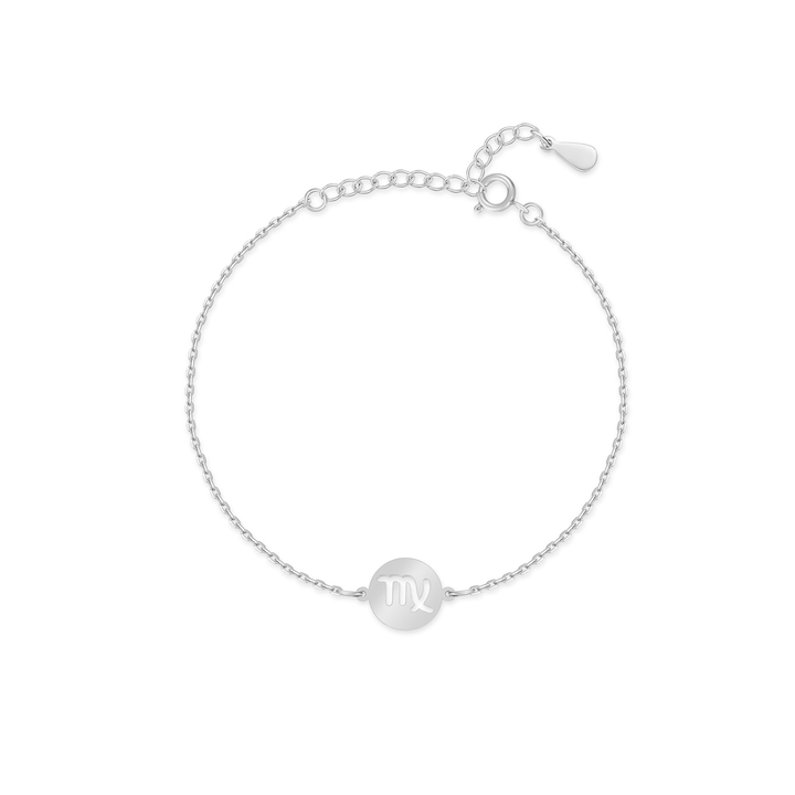 Stylish Zodiac Bracelet - Lyra-Silver-Virgo-Nora Luxe