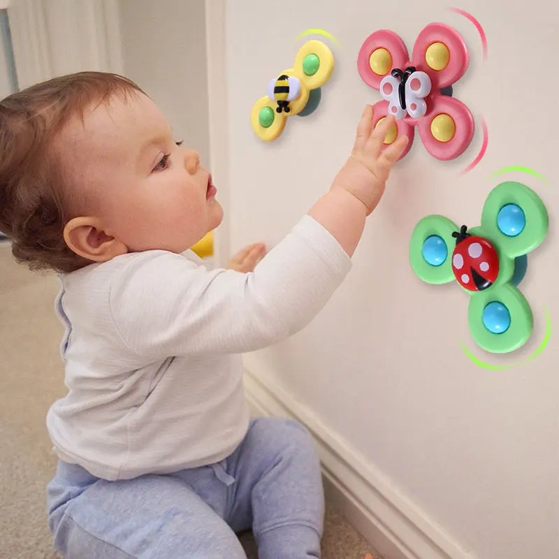 Suction Cup Spinner Toy Set of 3 - SpinFun-Nora Luxe