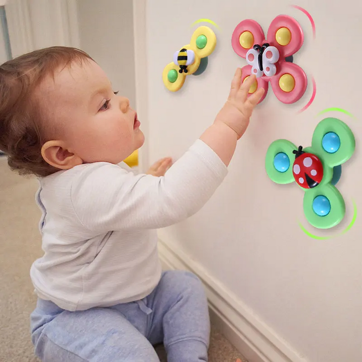 Suction Cup Spinner Toy Set of 3 - SpinFun-Nora Luxe