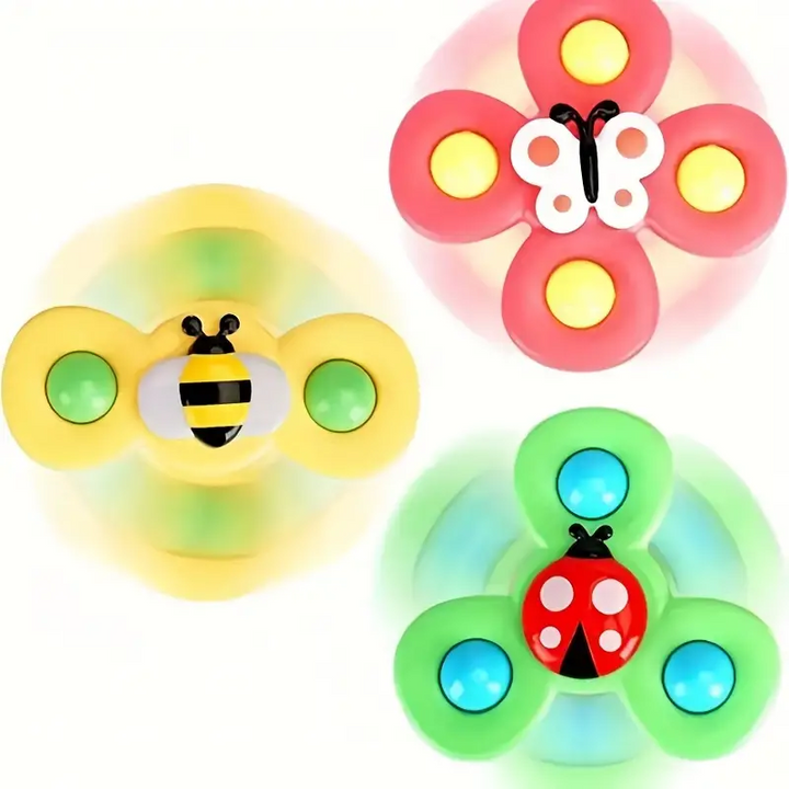 Suction Cup Spinner Toy Set of 3 - SpinFun-Nora Luxe