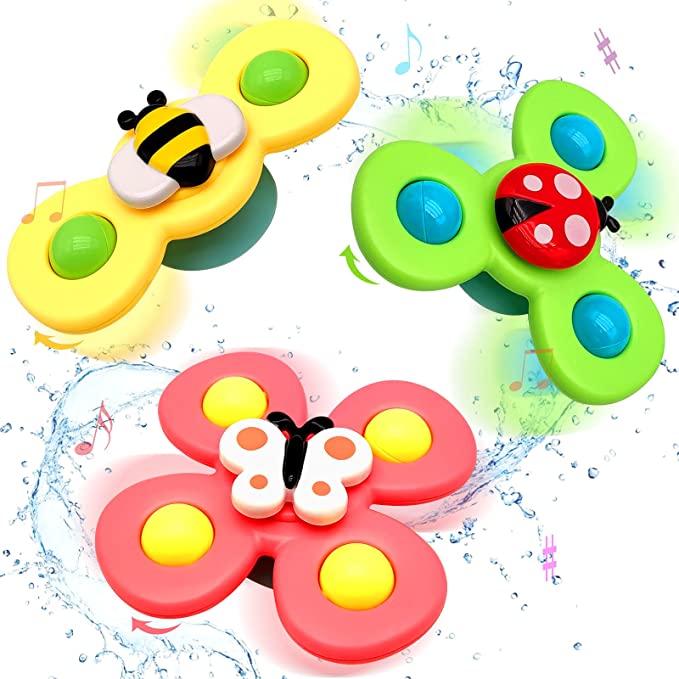 Suction Cup Spinner Toy Set of 3 - SpinFun-Nora Luxe