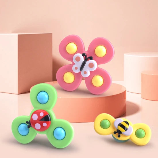 Suction Cup Spinner Toy Set of 3 - SpinFun-Nora Luxe