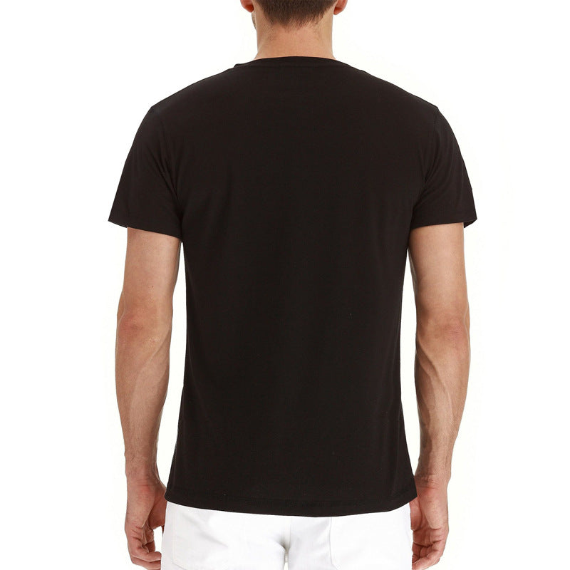 Summer Cotton Men's T-shirt – Finn-Dark blue-S-State of Style