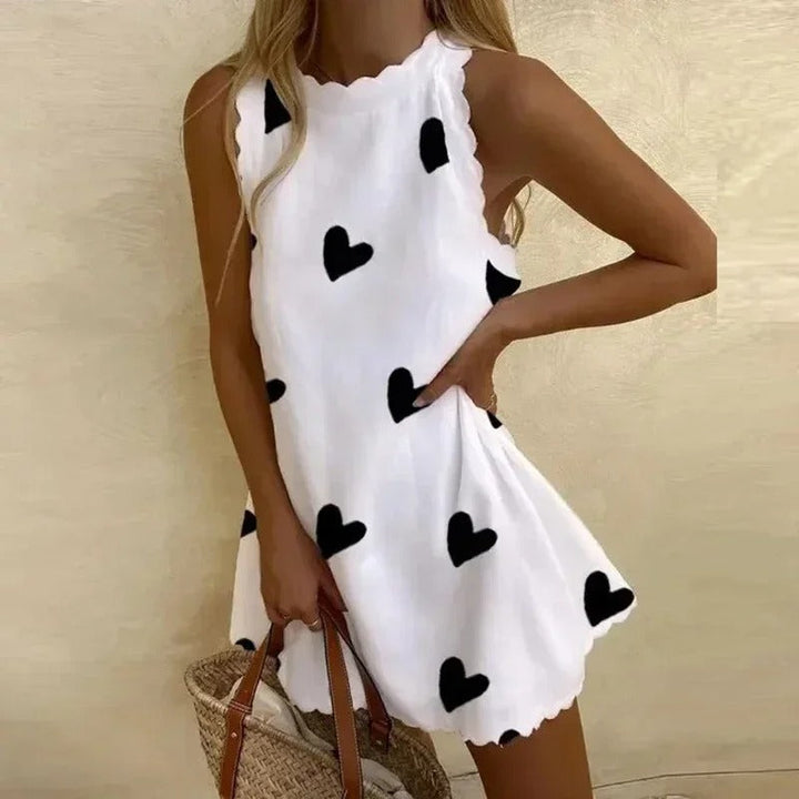 Summer Dress - Eva-White (Heart Pressure)-XS-Nora Luxe