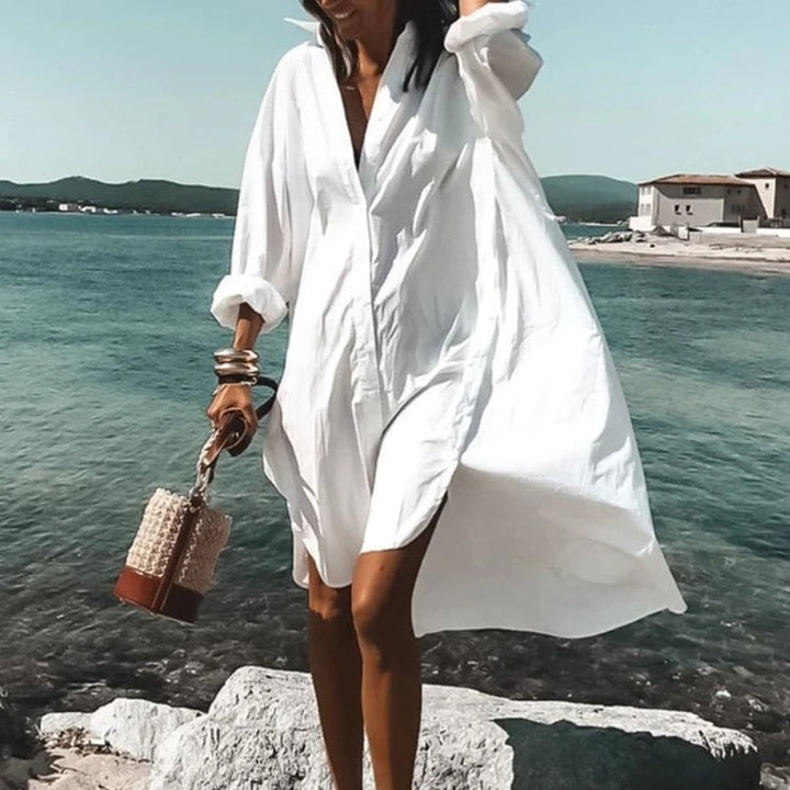 Summer dress - Evi-White-S-Nora Luxe