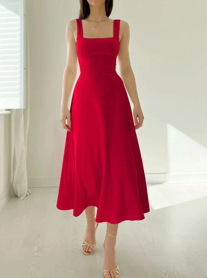Summer dress – Florentine-Red-XS-Nora Luxe