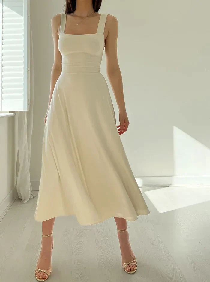 Summer dress – Florentine-White-XS-Nora Luxe