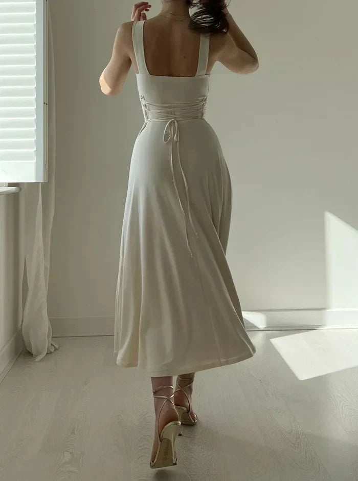 Summer dress – Florentine-White-XS-Nora Luxe