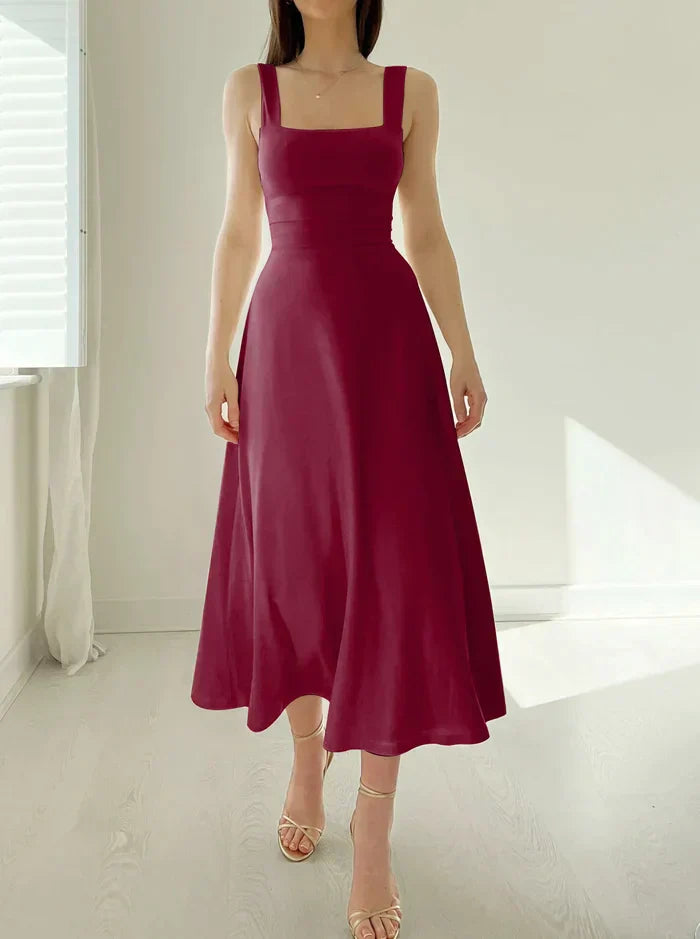 Summer dress – Florentine-Wine red-XS-Nora Luxe