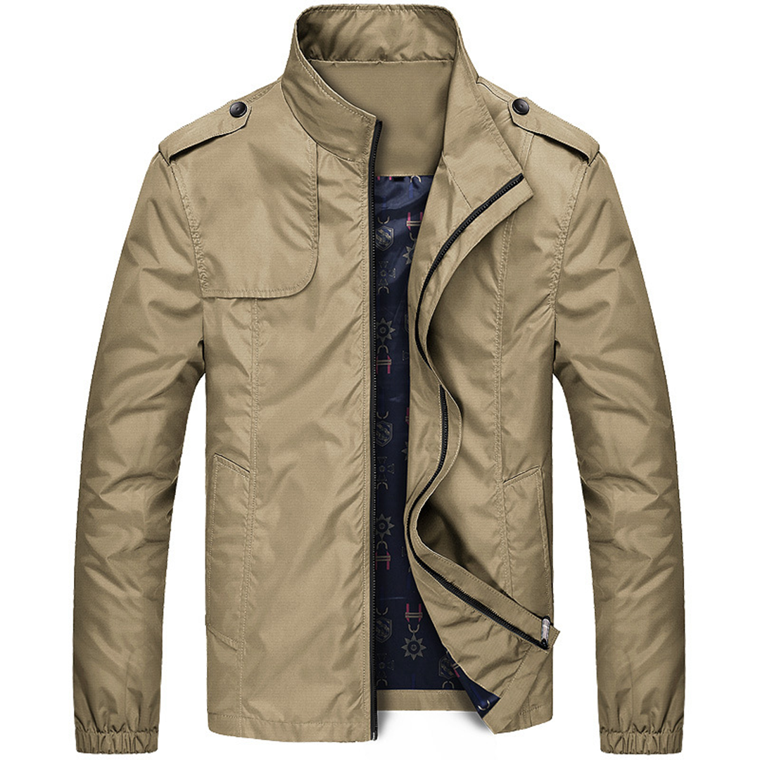 Summer jacket for men – Matteo-Khaki-S-Nora Luxe