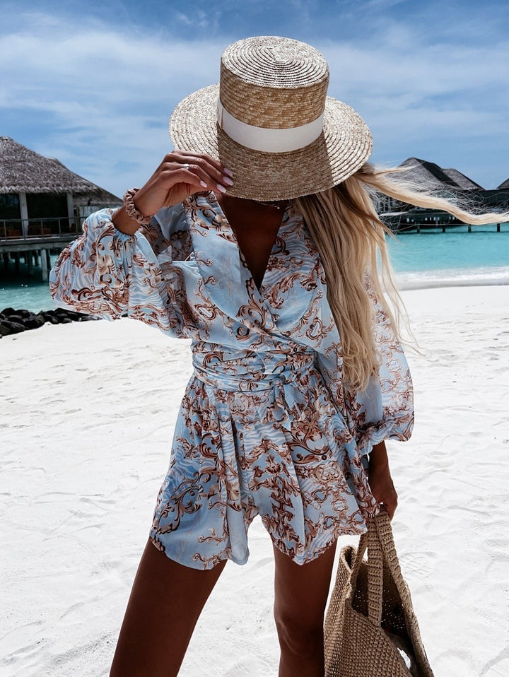 Summer jumpsuit - Luna-Blue-XS-Nora Luxe