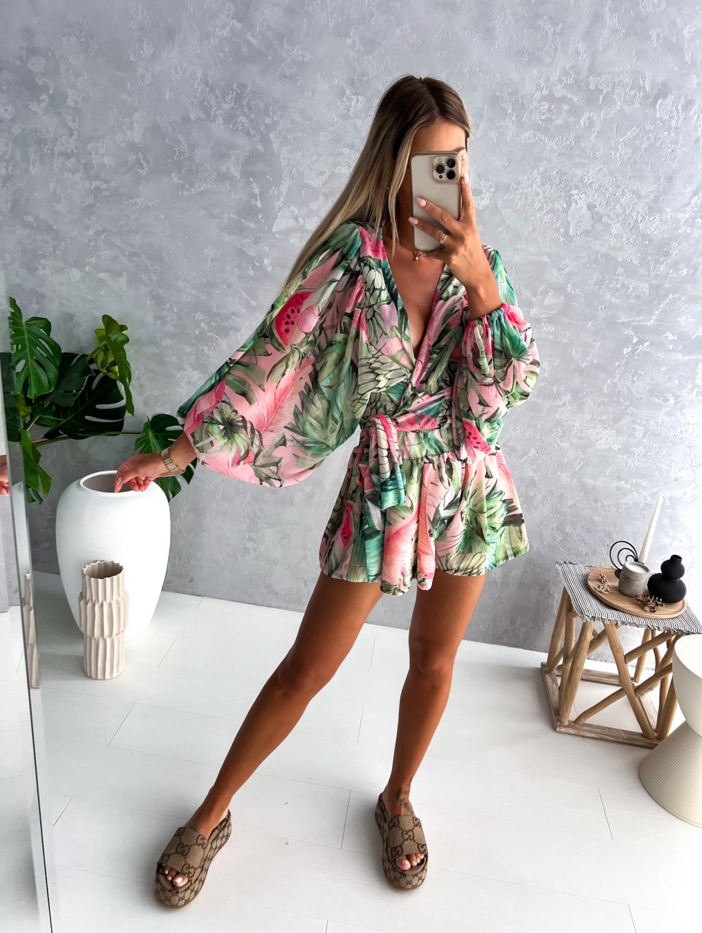 Summer jumpsuit - Luna-Green-XS-Nora Luxe