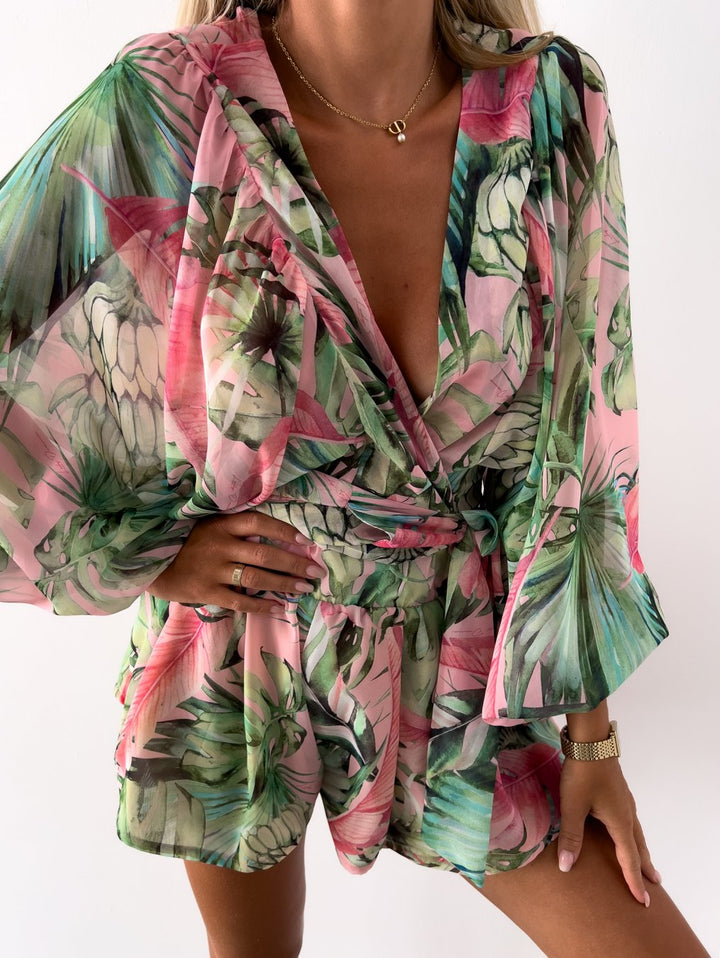 Summer jumpsuit - Luna-Green-XS-Nora Luxe