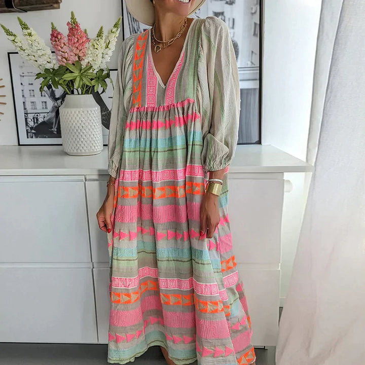 Summer maxi dress with gradient – Solenne-S-Nora Luxe