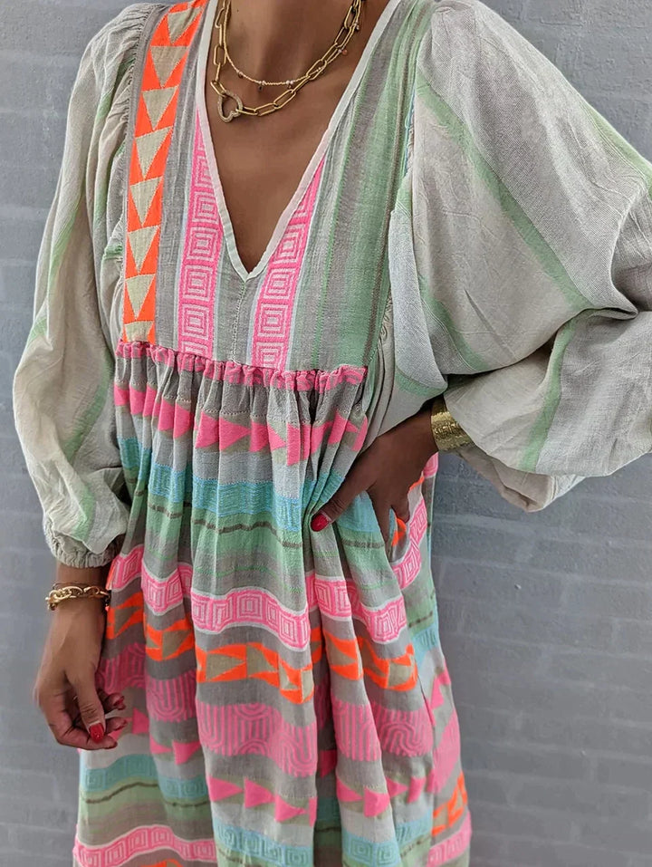 Summer maxi dress with gradient – Solenne-S-Nora Luxe