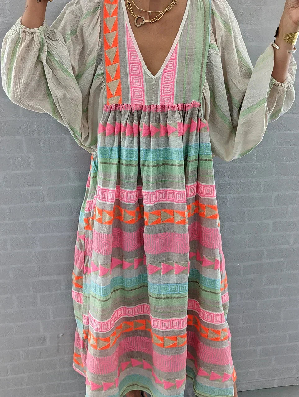 Summer maxi dress with gradient – Solenne-S-Nora Luxe