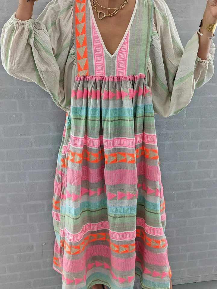 Summer maxi dress with gradient – Solenne-S-Nora Luxe