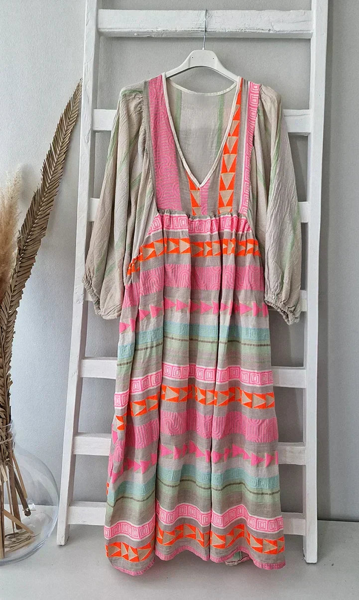 Summer maxi dress with gradient – Solenne-S-Nora Luxe