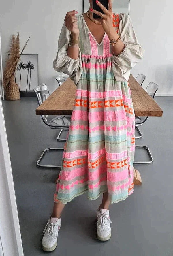 Summer maxi dress with gradient – Solenne-S-Nora Luxe