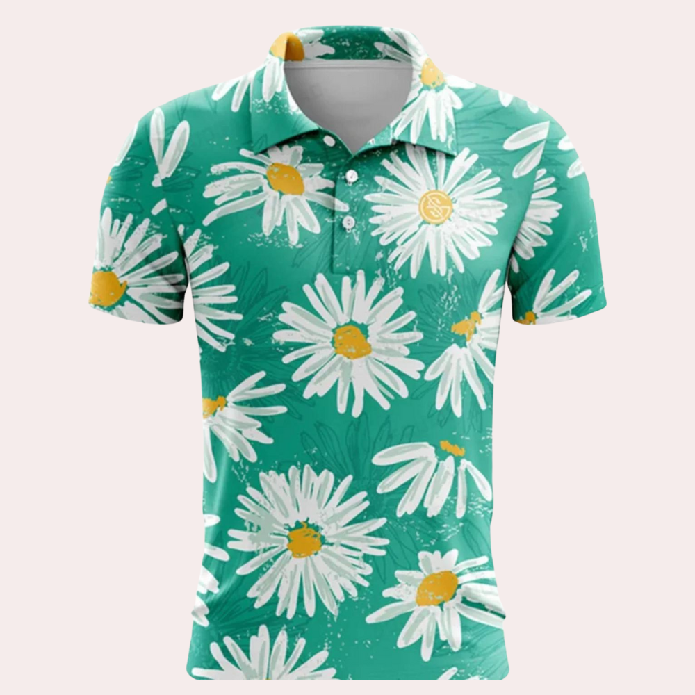 Summer Men's Polo Shirt with Comfortable Fit – Sven-Green-S-State of Style