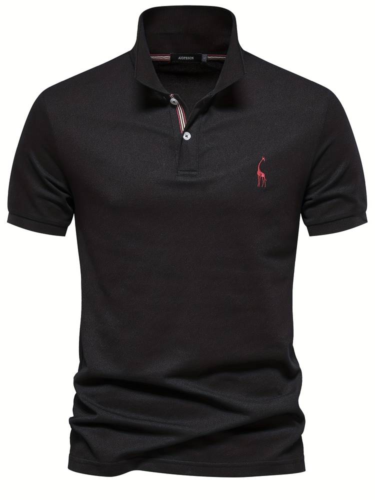 Summer Polo Shirt Men | Breathable & Comfortable – Joris (1+1 FREE)-Black-S-Nora Luxe