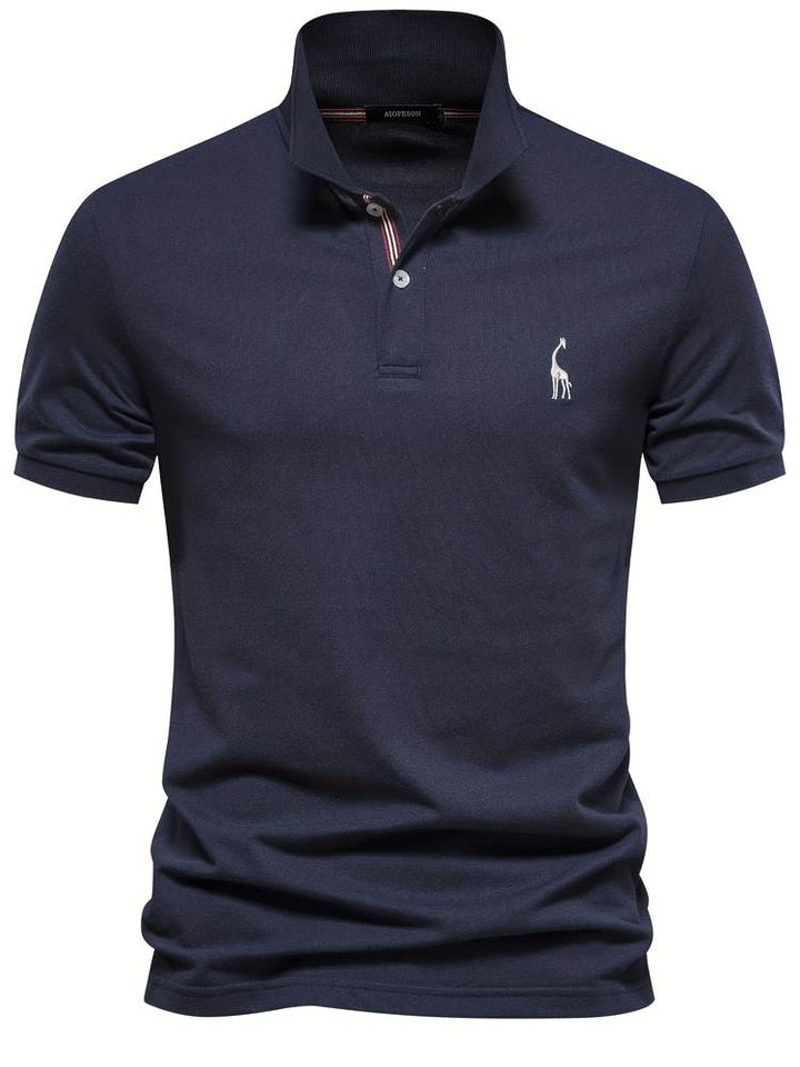 Summer Polo Shirt Men | Breathable & Comfortable – Joris (1+1 FREE)-Dark blue-S-Nora Luxe