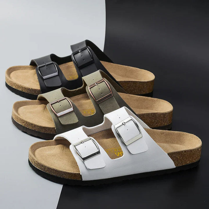 Summer sandals for Men - Solaro-Black-7-The Livary