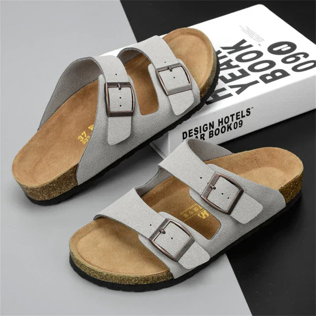 Summer sandals for Men - Solaro-Grey-7-The Livary