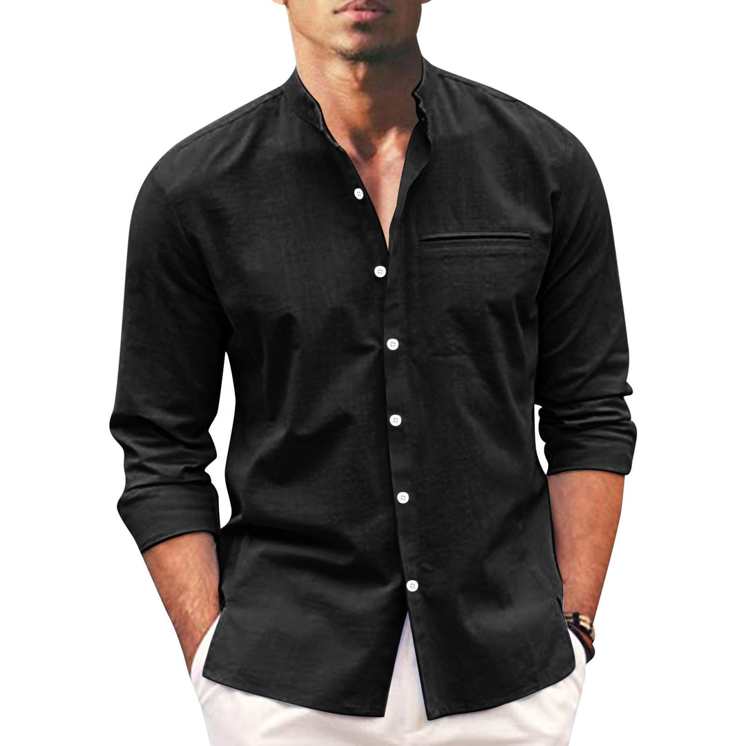 Summer shirt for men – Leonardo-Black-S-Nora Luxe