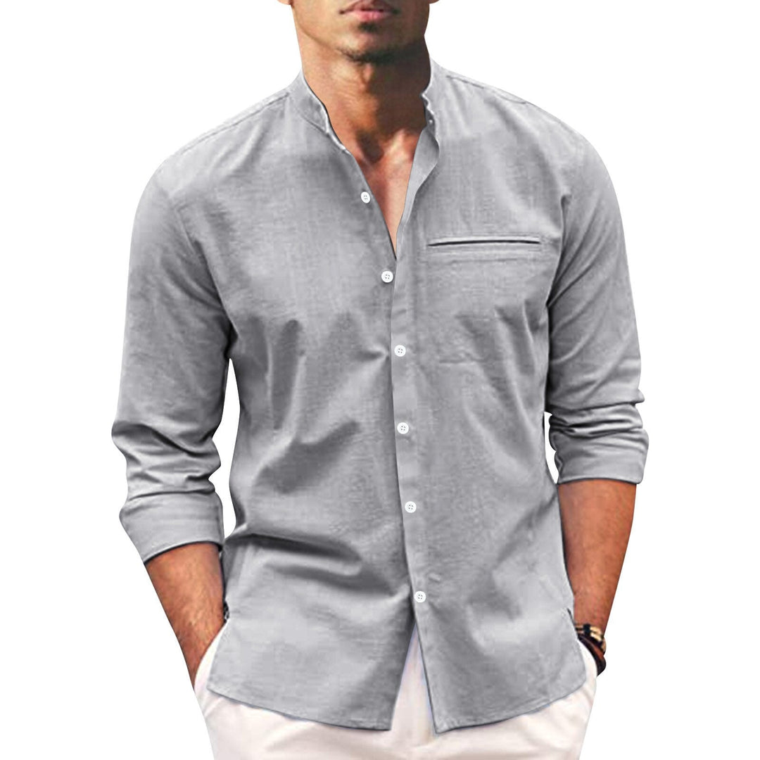 Summer shirt for men – Leonardo-Gray-S-Nora Luxe