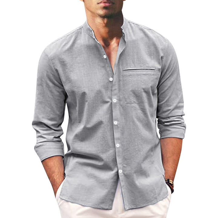 Summer shirt for men – Leonardo-Gray-S-Nora Luxe
