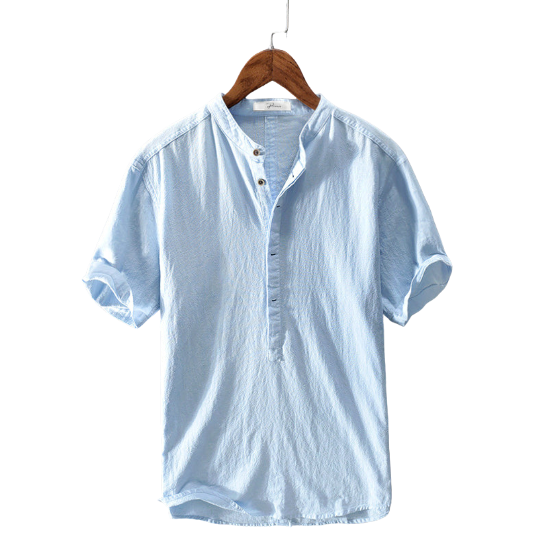 Summer shirt for men made from breathable fabric – Elias-White-S-The Livary