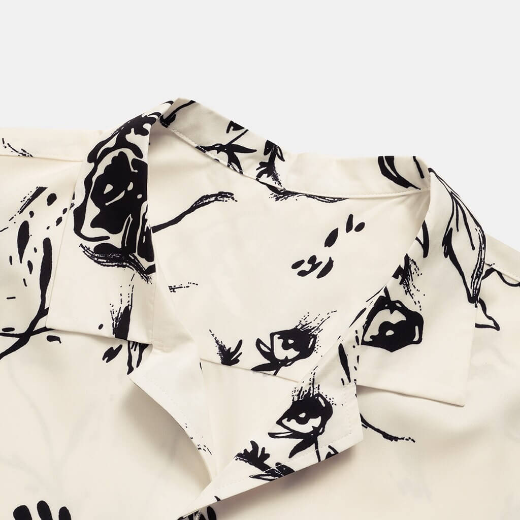 Summer shirt for men with tropical flair - AlohaVibes-Beige-M-The Livary