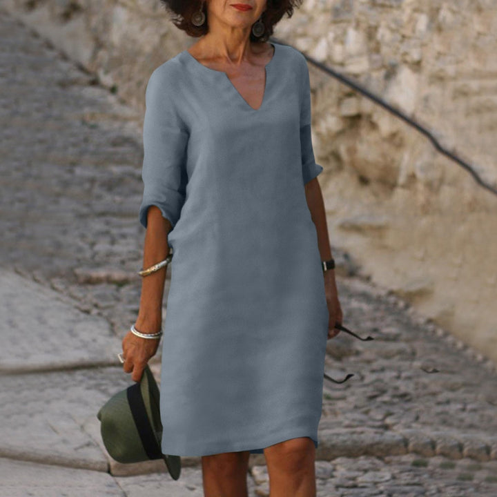 Summer Stylish Dress - Luna-Gray-S-Nora Luxe