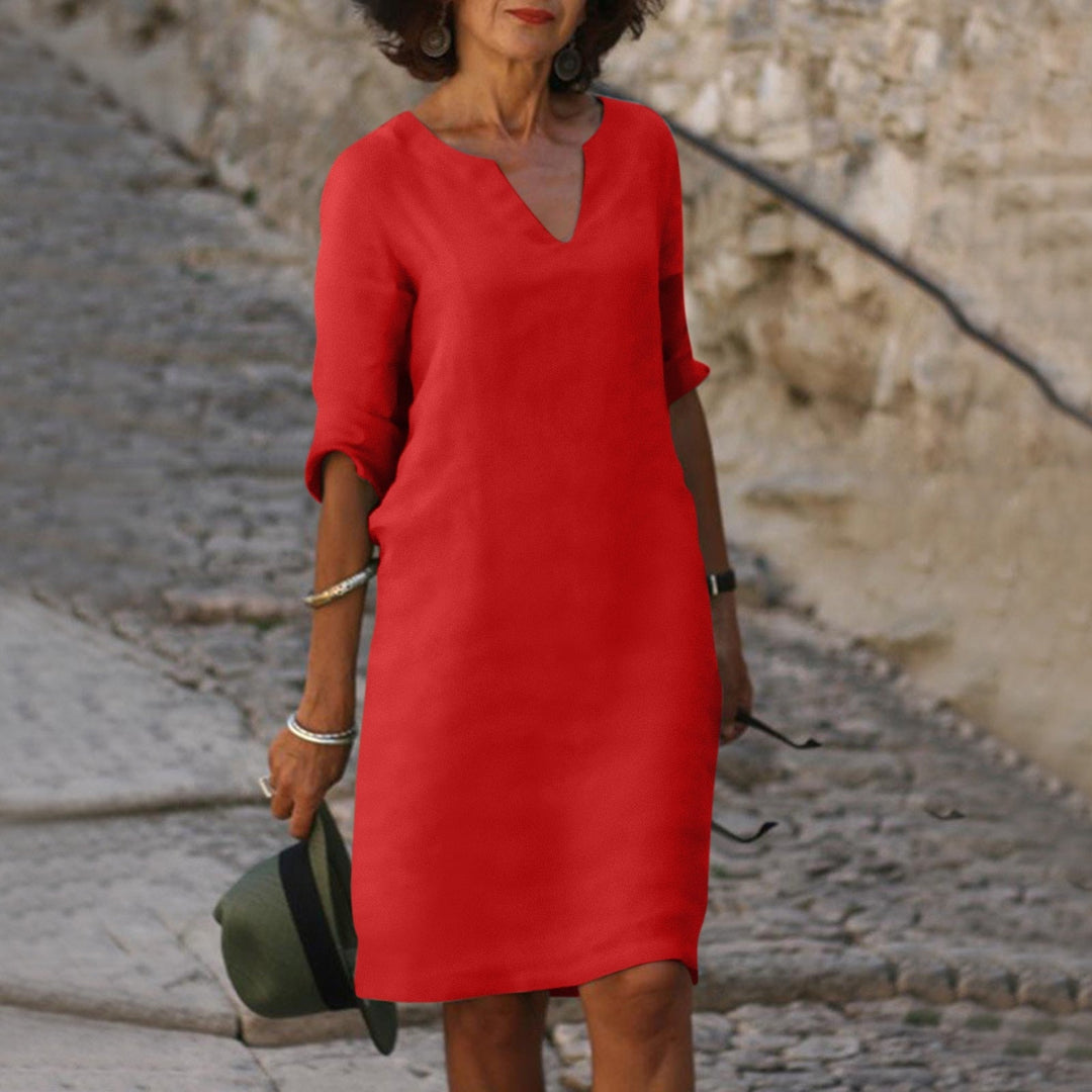Summer Stylish Dress - Luna-Red-S-Nora Luxe