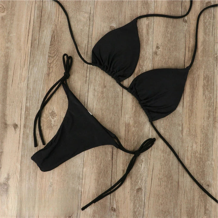 Sun bikini with Microtan Technology – Solena-White-S-The Livary