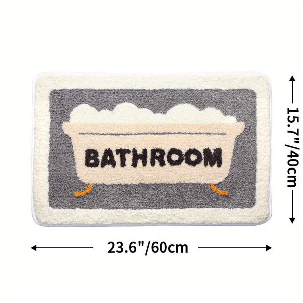 Super Absorbent Anti-Slip Mat for Bathroom and Toilet - Milo-Bath-15.75 x 23.62 inches-Nora Luxe
