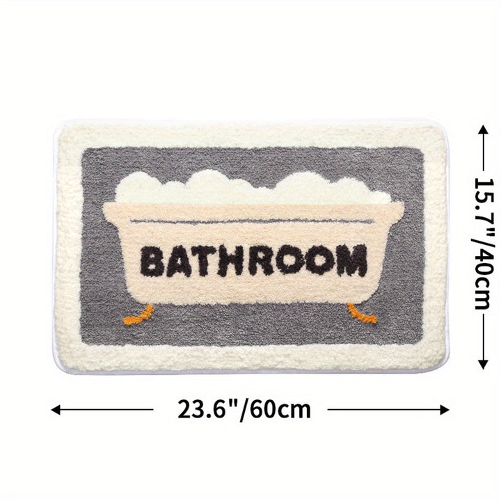 Super Absorbent Anti-Slip Mat for Bathroom and Toilet - Milo-Bath-15.75 x 23.62 inches-Nora Luxe