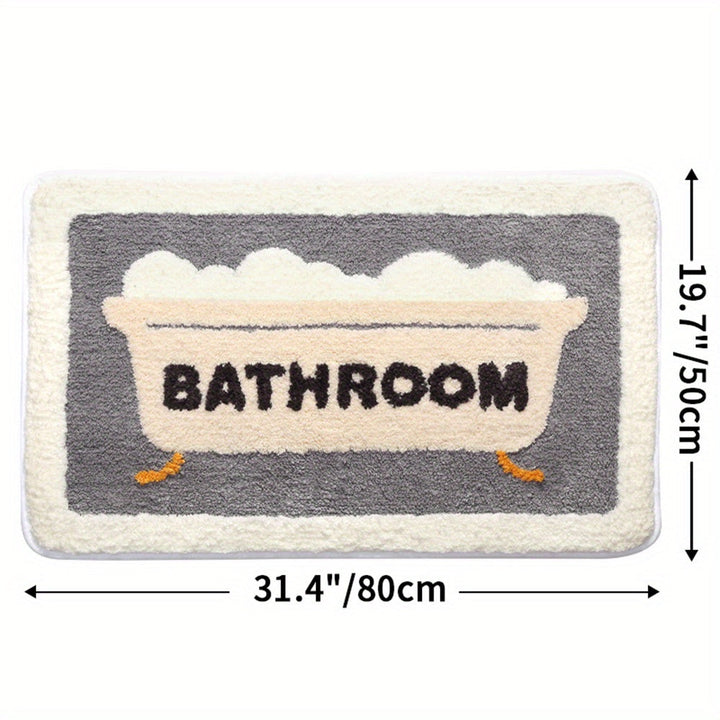 Super Absorbent Anti-Slip Mat for Bathroom and Toilet - Milo-Bath-15.75 x 23.62 inches-Nora Luxe