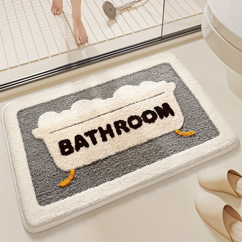 Super Absorbent Anti-Slip Mat for Bathroom and Toilet - Milo-Bath-15.75 x 23.62 inches-Nora Luxe