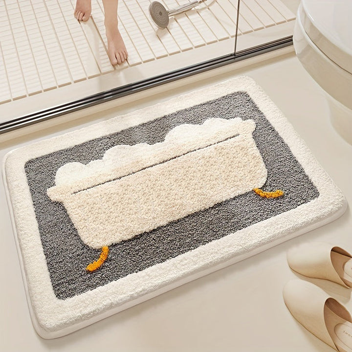 Super Absorbent Anti-Slip Mat for Bathroom and Toilet - Milo-Bath-15.75 x 23.62 inches-Nora Luxe