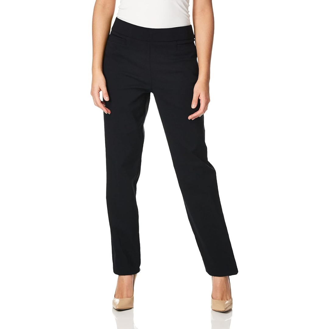 Super Stretch Career Trousers with Welt Pockets - Ilona-Black-6 Short-Nora Luxe