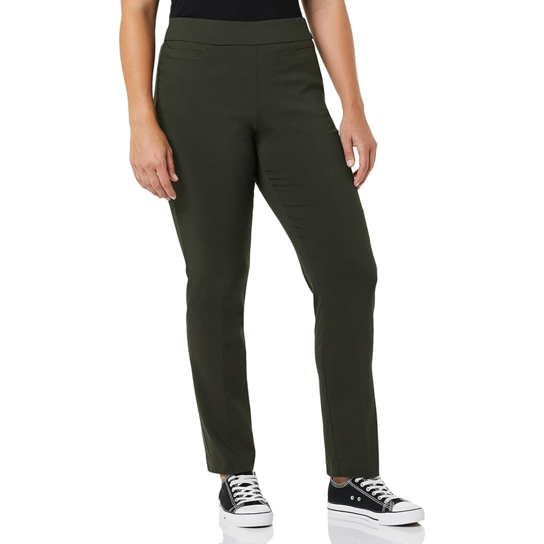 Super Stretch Career Trousers with Welt Pockets - Ilona-Black-6 Short-Nora Luxe